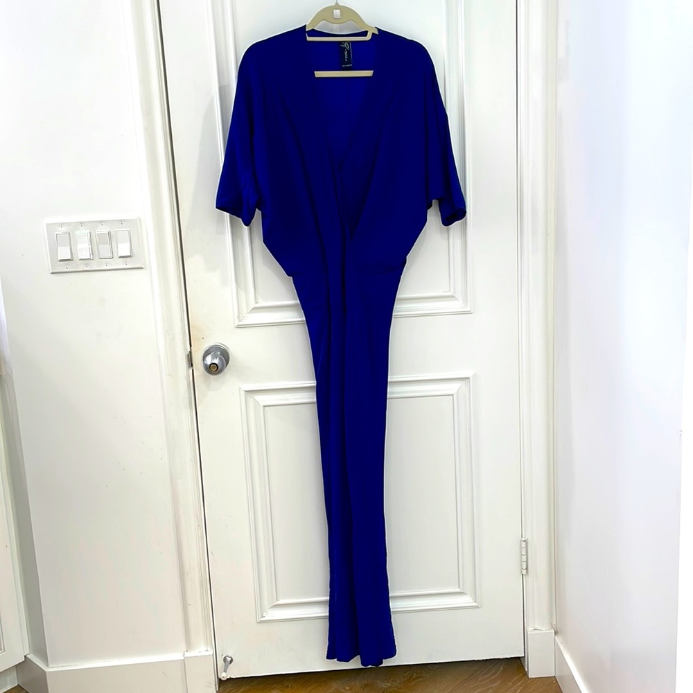 Zero + Maria Cornejo Blue Long Dress
